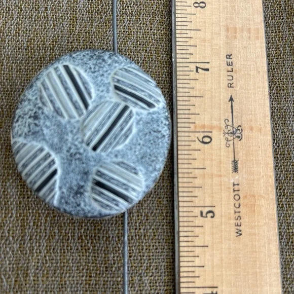 Forlano + Ford necklace on 18” oxidized silver chain. Reversible. One of a kind. - Picture 11 of 13